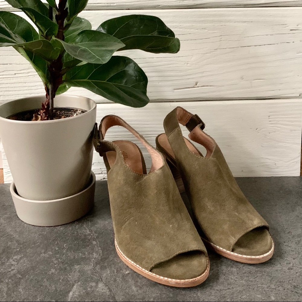 Madewell slingback open toe mules